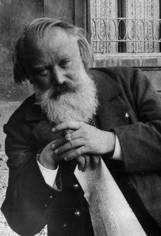 Composer Johannes Brahms Outside